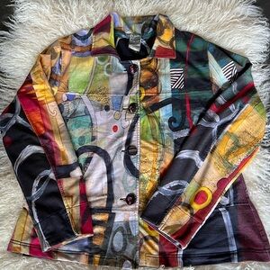 Colorful Abstract Women's Jacket